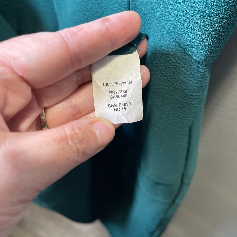 Madewell Women's Midnight Dress Spruce Teal A-Line Size 4 - Picture 5 of 5